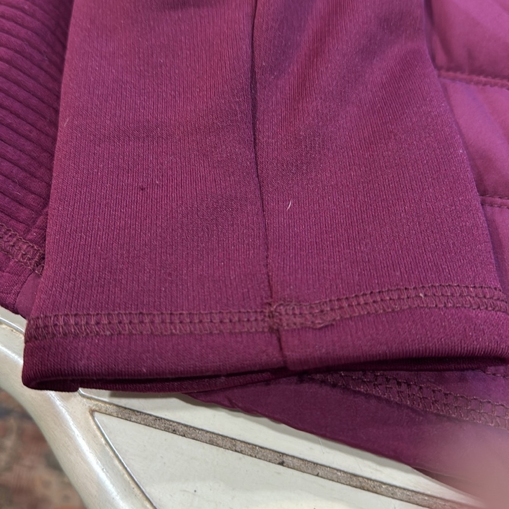 Fila Purple/maroonish Jacket with High Collar, hood and Quilted Design - Picture 4 of 8